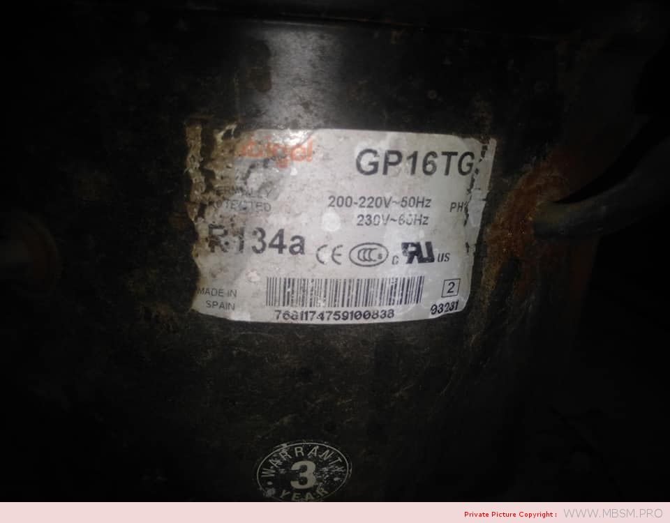 Compressor ,ACC Cubigel ,Huayi ,Electrolux ,ZEM ,GP16TG, HMBP,R134a