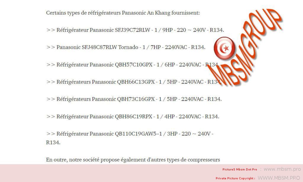 qbh57c10gpx-16hp-rsir--compressors-r134a-160g-lbp-panasonic-conglateur-electrostar-defrost-5-tiroirs--blanc--electrostar-es215df-188l-total-215l-144w-11a-220240v50hz-mbsm-dot-pro