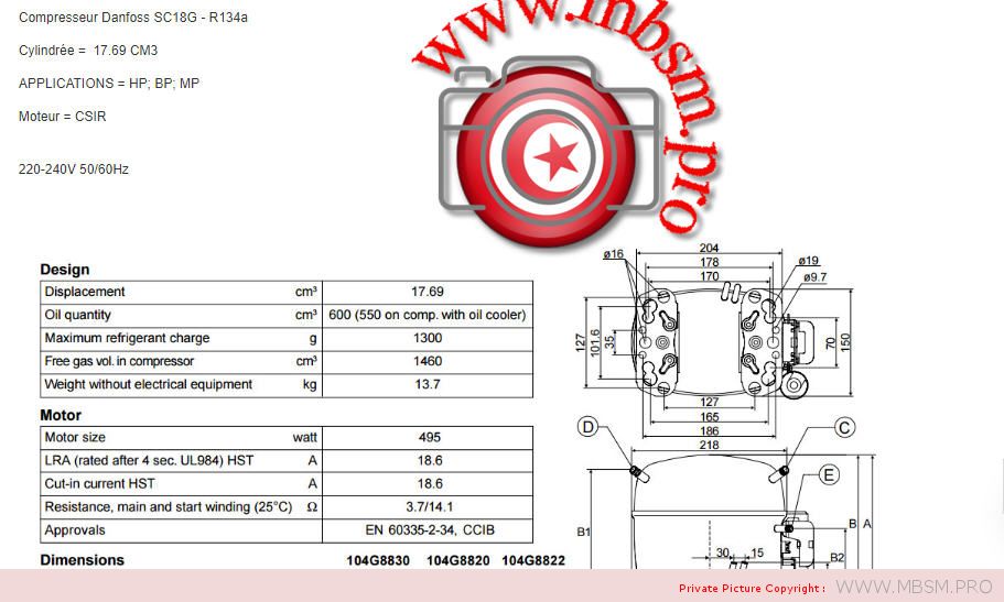 sc18g-104g8820-universal--compressor-r134a-220240v-5060hz-danfoss-secop-r134a--hmbp-12-hp-displacement-1770-cc-csir-sc18g-104g8820-mbsm-dot-pro
