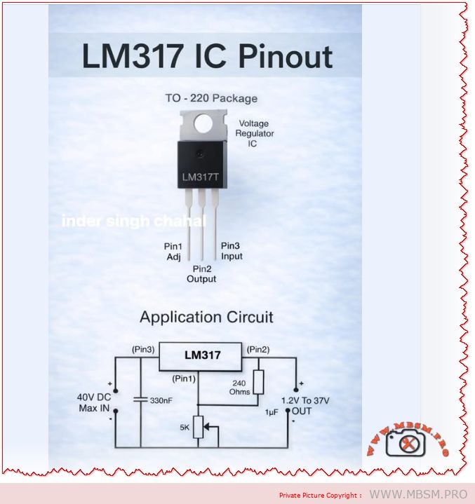 LM317 Voltage Regulator mbsmpro