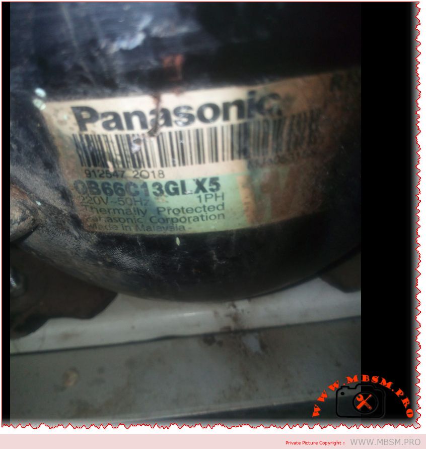Panasonic OB66C13GLX5 compressor 1/5 HP LBP R134a freezing -30°C to -10°C 150W 220-240V 50Hz RSIR thermally protected efficiency tips mbsmpro