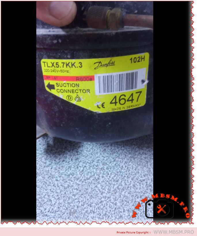Secop TLX5.7KK.3 compressor specifications R600a LBP freezing applications 95W cooling capacity replacement guide hydrocarbon refrigerant mbsmpro