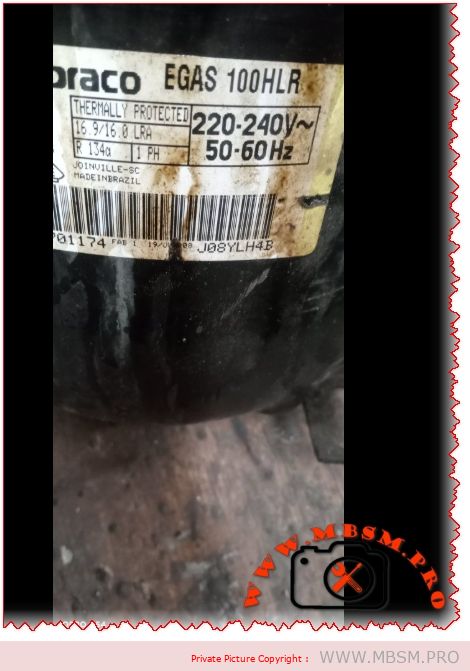 Embraco EGAS 100HLR Compressor Specs mbsmpro